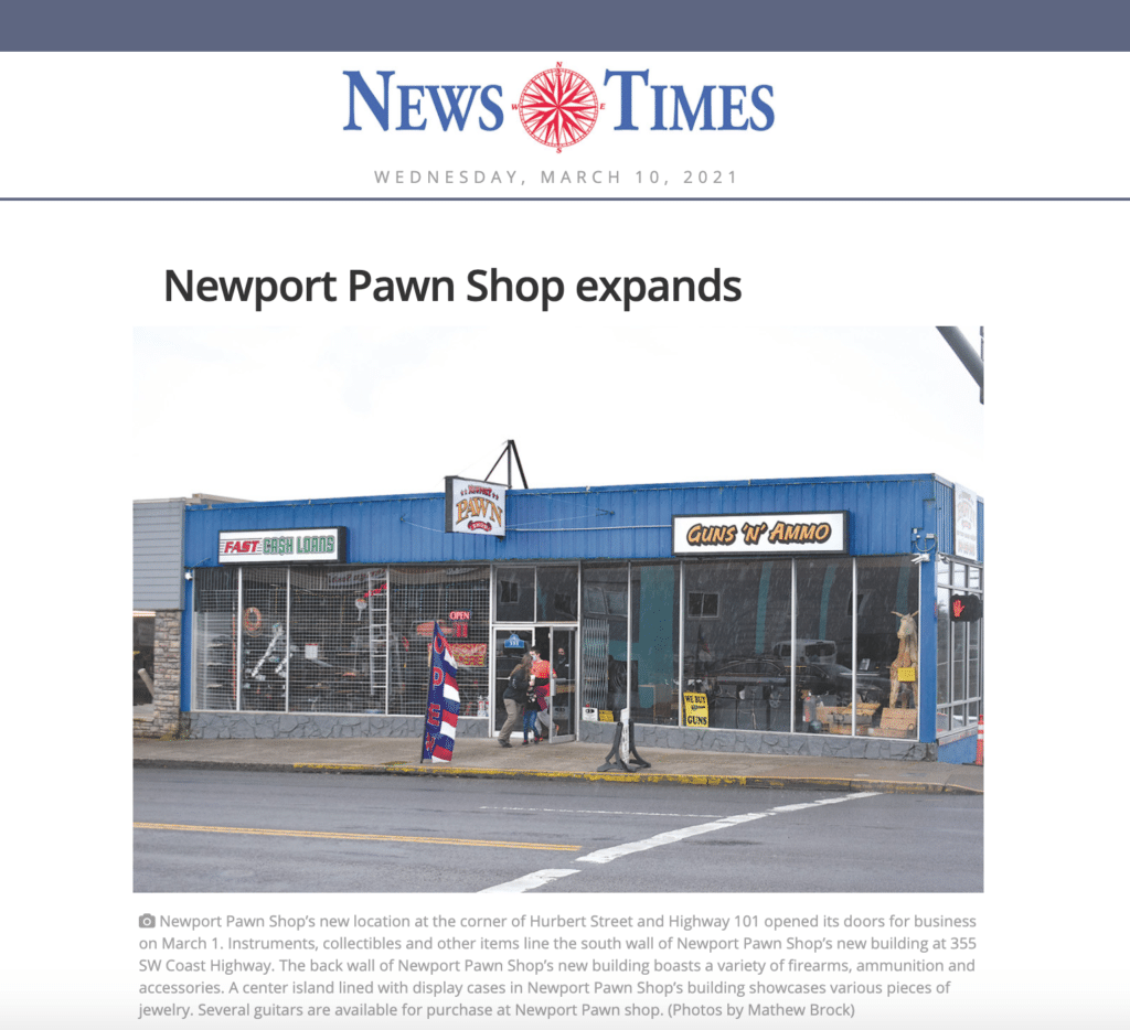 Newport Pawn Shop Expands